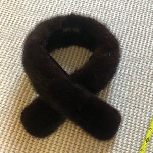 BONWIT TELLER vintage mink fur neck warmer/scarf